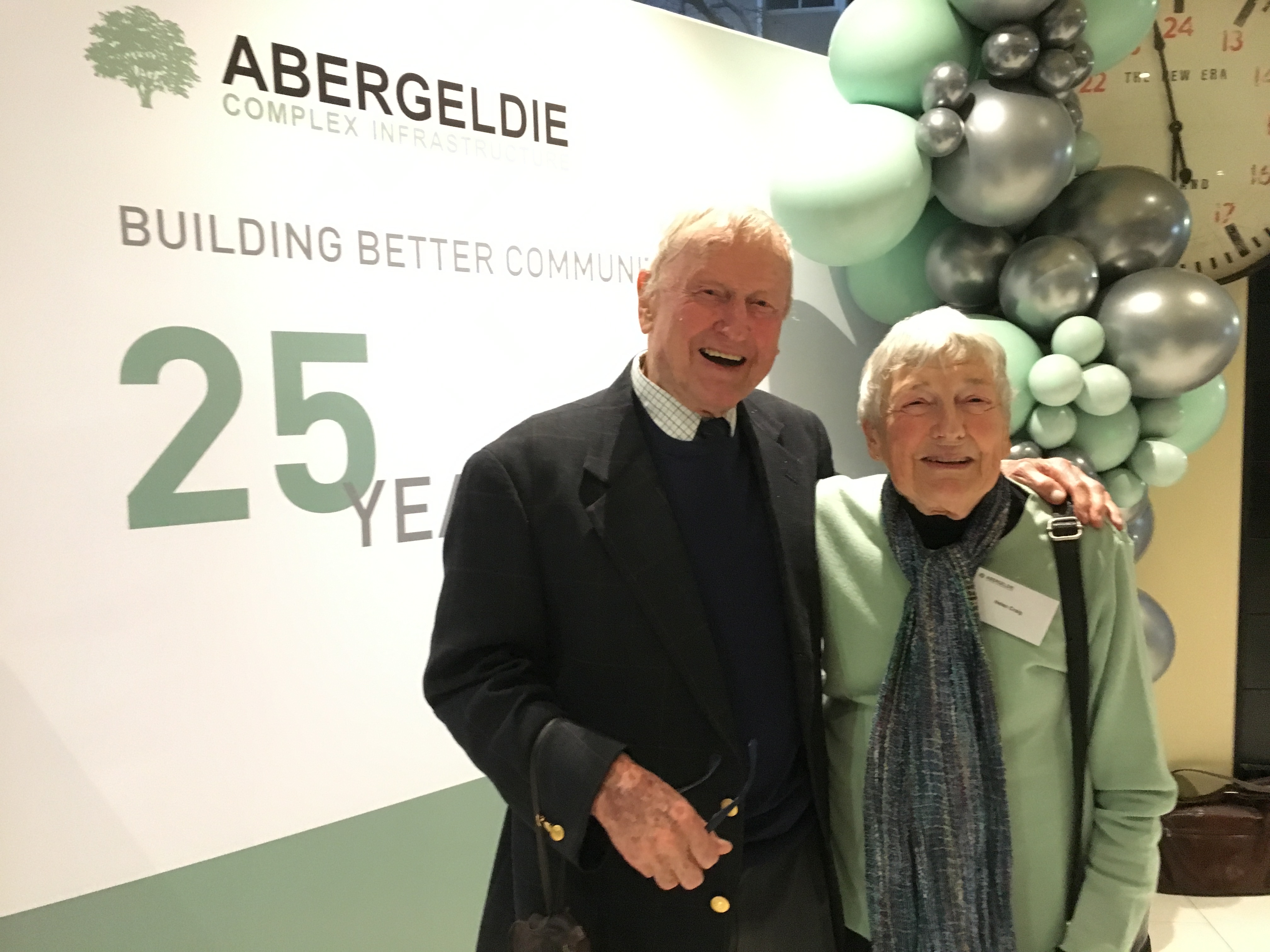 Robin's Mum and Dad attend the 25 anniversary celebration in Melbourne